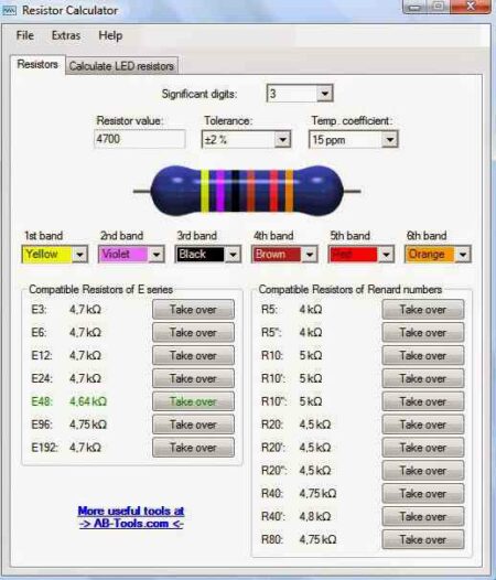 Aplikasi Menghitung Nilai Resistor: Resistor Calculator